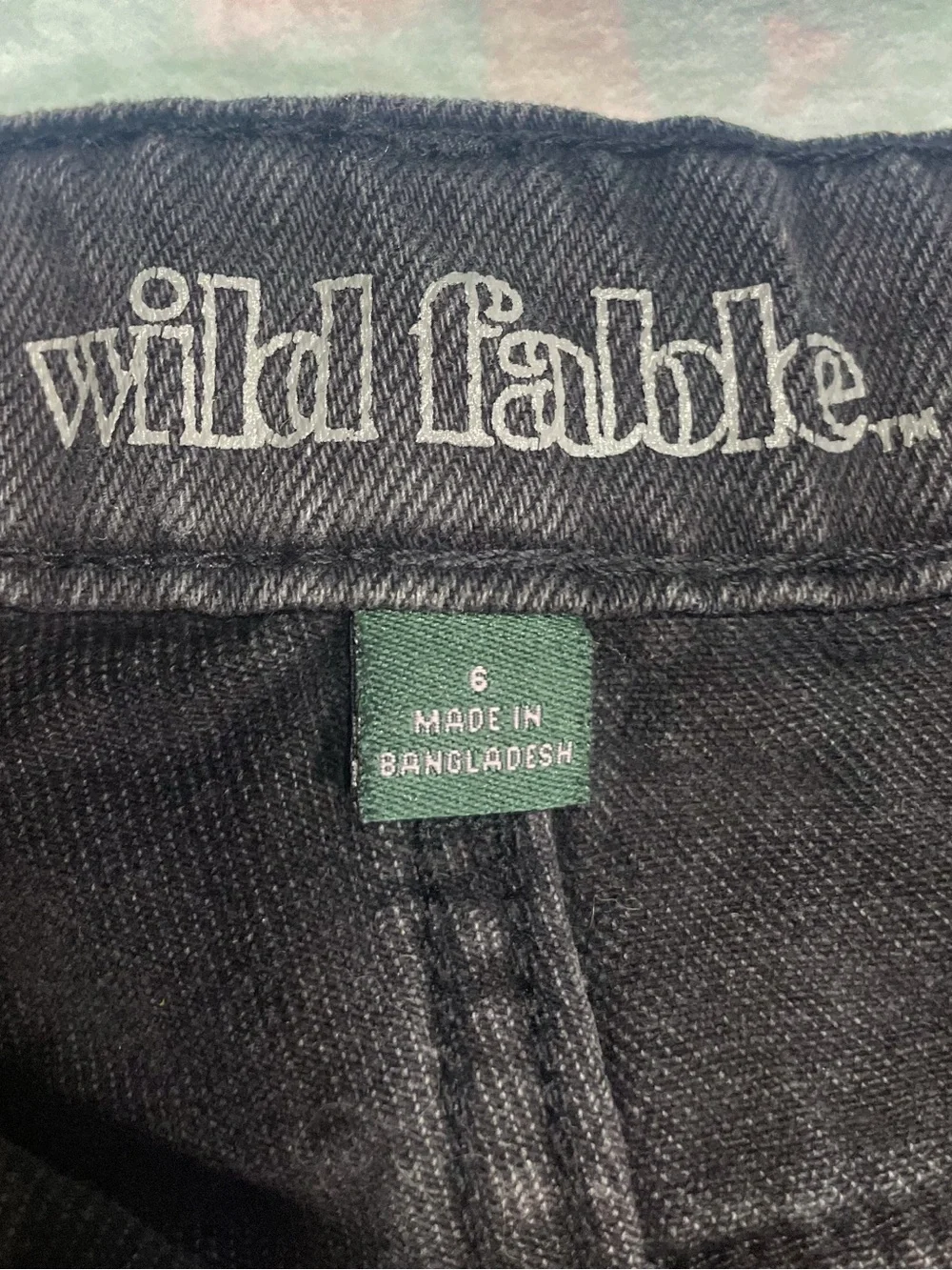 Wild Fable Super High Rise Distressed Black Denim Cutoff Shorts – Size 6